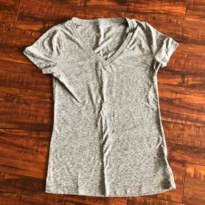 Light grey v-neck